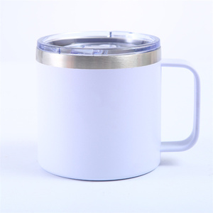 Tasses à <span class=keywords><strong>café</strong></span> en acier inoxydable avec couvercle, verres à <span class=keywords><strong>café</strong></span> en acier à Double paroi de 14 <span class=keywords><strong>oz</strong></span> avec couvercle et poignée <span class=keywords><strong>café</strong></span> à emporter, voyage, extérieur - Product Image 3