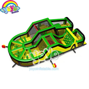 Increíble Juego Inflable Multifuncional de Obstáculos Interactivo, Pista de Obstáculos Inflable para Exteriores con Gran Tobogán para Diversión - Product Image 3