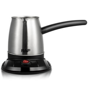 Juego de cafetera turca clásica tradicional de estilo europeo, hervidor eléctrico de acero inoxidable con mango de plástico duradero - Product Image 5