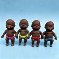 Mini jouet anti-stress noir unisexe pour bébé, à remontée lente, balle de décompression douce, décoration de bureau, cadeau pour adultes et adolescents, vente en gros