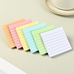 Custom Lined Sticky Notes Custom Printed <b>Memo</b> <b>Pads</b>, Strong Adhesive Reusable Self Adhesive Note Stickers for Office School - Product Image 1