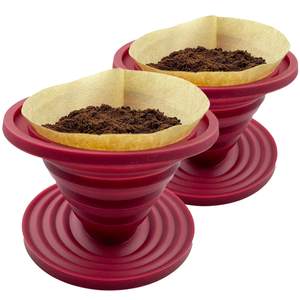 <span class=keywords><strong>Filtre</strong></span> à café et à thé multifonctionnel en silicone écologique sans BPA, pliable, portable, pour le camping en plein air, la maison - Product Image 1