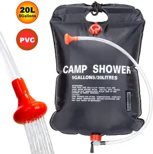 Güneş enerjili su ısıtıcı açık diğer kamp dişli özel 20L taşınabilir kamp duş 5 galon ısıtma boru çanta