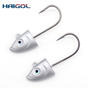 Testa di maschera per esca morbida maschera di zinco ambiente impianto di perforazione ponderato di zinco nuova regola Leader di pesca ganci Swimbait peso a vite senza fine - Product Image 1