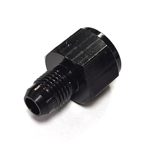Conector de tubo de combustible de aluminio AN4 a AN3, hembra a macho, adaptador automotriz de metal negro, rosca estándar interna y externa - Product Image 2