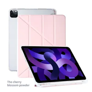 Ốp Máy Tính Bảng Cho iPad 10.2 Air 5 4 3 2 Ốp Có Ngăn Đựng Bút Chì Cho iPad 9.7 6th 7th 8th 9th Generation Pro 11 12.9 2021 Mini 6