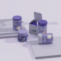 Personnalisé Givré Clair Vide Pet Capsule Conteneur Pharmacie Médicament Complément Pilule Bouteille Avec Bouchon De Sécurité Pour Enfant