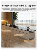 Meuble TV en bois massif pour salon, nouveau modèle 2153, table basse de luxe en roche, ensemble de meubles de rangement haut de gamme