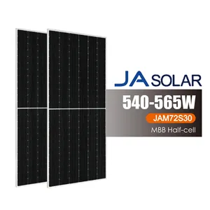 Paneles solares JA 550W 555W 560W 565W Mbb Módulo de media celda Jam72s30 540-565W/GR Serie 540W 545W Paneles solares fotovoltaicos