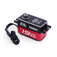AGFRC A50BHL 19KG alto Torque 8,4 V HV Metal Gear sin escobillas Digital bajo perfil programable RC coche Robot barco avión Servo