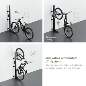 Support mural vertical pivotant LBM12-02 Easylift pour vélo, support de rangement pour vélo, support pour vélo électrique, pour intérieur, maison - Product Image 5