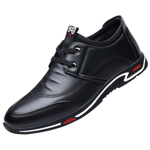 Men's Leather <b>Shoes</b> Low Heel Lace Up Solid Color Casual Wear Wenzhou Zhejiang - Product Image 3