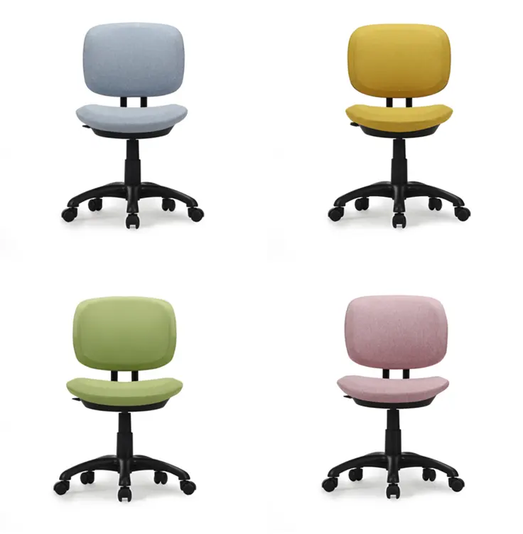 Kingmay Colorful Ins Cheap Office Chairs Swivel Dinning Chairs with Soft Back