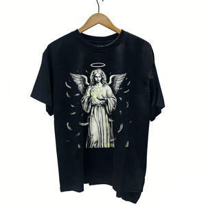 เสื้อยืดแบรนด์ผู้ชายทรงโอเวอร์ไซส์ เสื้อยืดแฟชั่นแขนสั้นผู้ชาย ผ้าฝ้าย 100% เสื้อสีพื้น เสื้อยืดผู้ชายไซส์ใหญ่ - Product Image 6