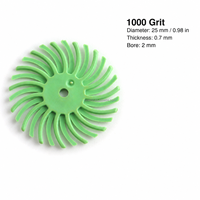 Disque de polissage radiale en nylon Boasta 25 mm, grain 80-5000, pour bijoux, métal, bois – Outil de finition