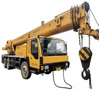 Grue de camion hydraulique STC250 d'occasion de 25 tonnes, hauteur de levage 42 m, grue de camion mobile