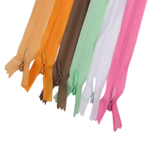 Bán Buôn Nhà Sản Xuất #<span class=keywords><strong>3</strong></span> Biểu Tượng Tùy Chỉnh Close End Dây Kéo Vô Hình Đầy Màu Sắc Nylon Dây Kéo Thanh Trượt Cho Gối - Product Image 6