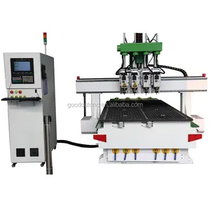 Multifunctional Pneumatic 4 Heads 4 spindeln cnc holz router For Wood Furniture