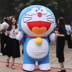 Disfraz Inflable de Doraemon, Traje de Muñeco de Dibujos Animados con Casco, Accesorios <span class=keywords><strong>para</strong></span> Actuaciones, Traje de Gato Doraemon Dingdang - Product Image 3