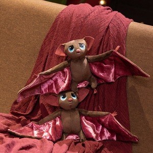 ตุ๊กตาค้างคาวน่ารัก ของเล่นเด็ก ตุ๊กตาสัตว์ยัดไส้ใยฝ้าย PP ของขวัญวันฮาโลวีน วันคริสต์มาส หมอนตกแต่ง - Product Image 6