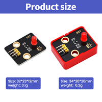 Módulos Electrónicos Multicolores Keyestudio Compatibles con Bloques de Construcción para Programación y Codificación, Mini Módulo LED para Arduino