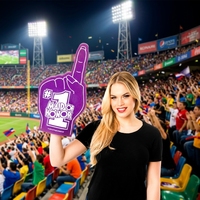 2026 Gants de supporter en mousse EVA pour fans de sport, accessoires d'ambiance pour la réception des événements, avec paume en mousse