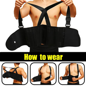 Sabuk penopang pinggang punggung pria, kelas atas untuk pria mengurangi nyeri punggung bawah pekerja dukungan pinggang bawah dengan desain suspender - Product Image 3