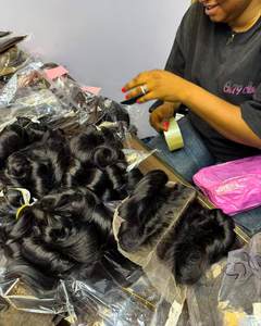 Perruque de <span class=keywords><strong>curling</strong></span> en cheveux bruts, cheveux ondulés cambodgiens ondulés lisses d'Indonésie à prix d'usine - Product Image 3