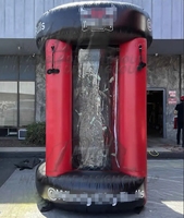Prix usine Gonflable Cash Cube Booth Money Grab Machine Cash Vault Grabbber Gonflable Pour La Publicité D'événement