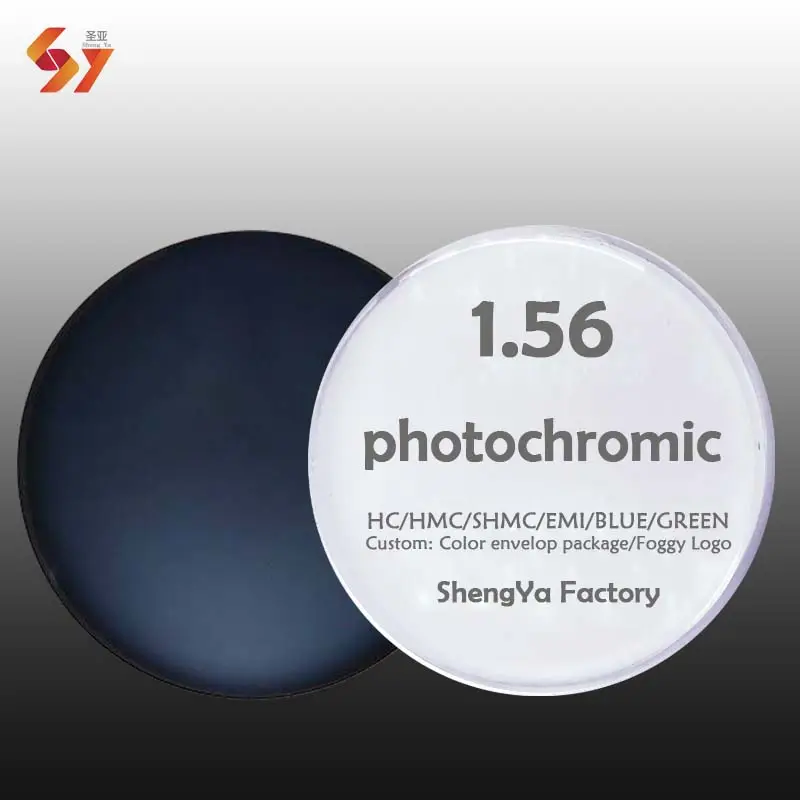 1.56 hc photochromic transition 1.56 1.61 1.67 1.74 manufacturers cr39 spectacle lentes opticos optic optical photo lenses lens