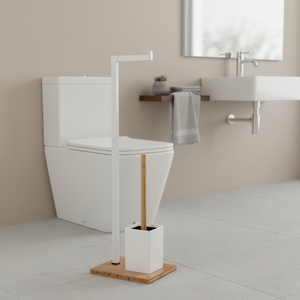 Portarotolo per carta igienica in bambù MSV in marrone, 22 x 18 x 69,5 cm - Product Image 3