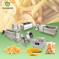 Chip Product Lijn Semi Automatische Fry Kleinschalige Knapperige Aardappel Half Proces 50Kg/Hr Maken Machine Prijs In India
