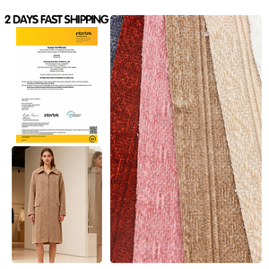 Tela Chenilla de 410 g/m², Tela de Jacquard Elástica de Poliéster y Spandex para Ropa de Invierno para Mujer - Product Image 1