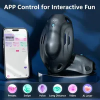 Masturbateur masculin portable, vibrateur d'entraînement du pénis, stimulateur du gland, contrôle par application, jouets sexuels vibrants pour adultes pour homme
