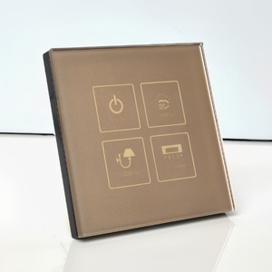 Hotel Intelligent Lighting Switch 433MHz Smart Glass Touch Switch 86x86mm Standard Size RF Wireless Wall Switch - Product Image 3