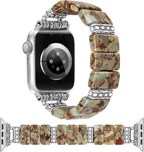 <span class=keywords><strong>Bracelet</strong></span> de montre chaîne bracelets de mode pour Iwatch 38 42 mm jaspe impérial <span class=keywords><strong>bracelet</strong></span> de montre perlé pour Apple Watch - Product Image 4