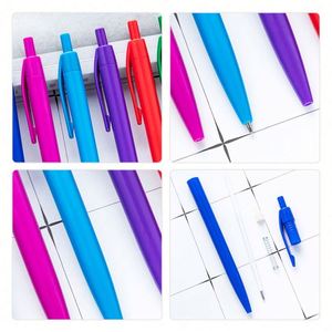 Wholesale <b>Multiple</b> <b>Color</b> Plastic Retractable Promotional <b>Pen</b> Cheap Custom Advertisement Bulk Logo Gift Ballpoint <b>Pens</b> - Product Image 4