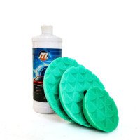 Tampons de polissage en mousse durable pour détaillage automobile, tampon de polissage en mousse diamantée de 5 pouces pour voiture
