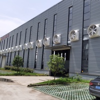 Ventilateur d'extraction à pression négative industriel en FRP, ventilateur d'extraction mural et de toit pour atelier d'usine
