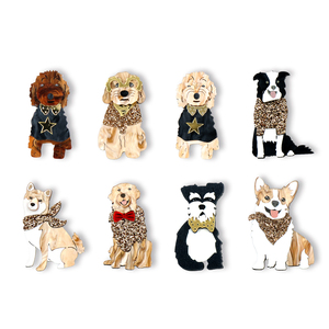 カスタムメイドの銀メッキ漫画風ファッションアクリルブローチ、安全バックル付き、子供の結婚式の贈り物に - Product Image 1