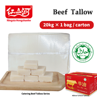 20 kg de Graisse de Bœuf Raffinée Comestible Certifiée Halal, Graisse de Bœuf Rendue, Emballage Sous Vide, Vente en Gros Direct Usine, Restauration Commerciale