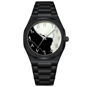 Simple Arabic Numerals Watch for Men and Women, commuter Casual Style, High-definition <b>Scale</b> Large Dial Watch - Product Image 3