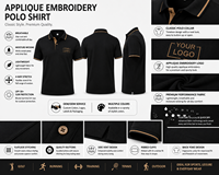 Polo de restaurant personnalisé avec logo, conception OEM ODM, respirant, toucher doux, uniforme d'équipe, vêtement de travail