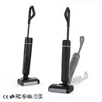 OEM Todo en Uno Inalámbrico 180 ° Aspiradora en Seco y Húmedo con Filtro HEPA de Diseño Plano y Autolimpieza para Pisos de Madera, Uso Doméstico
