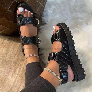 Women New Thick-Soled <b>Sandals</b> Summer Large Platform European and American Style Sports Beach <b>Sandals</b> Wholesale - Product Image 1