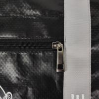 Sac fourre-tout en polypropylène laminé noir résistant, réutilisable, imperméable, avec logo personnalisé
