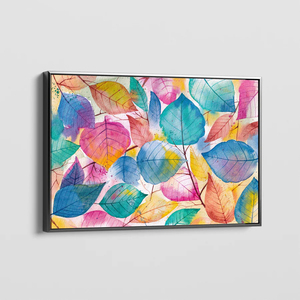 Nature's Palette <span class=keywords><strong>Canvas</strong></span> Đầy Màu Sắc Lá Nghệ Thuật <span class=keywords><strong>Canvas</strong></span> Tranh Đóng Khung Vải Căng Khung Sẵn Sàng Để Treo Trên Tường - Product Image 2