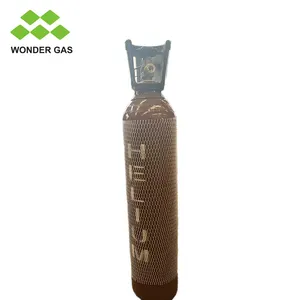 Good Quality Portable 10L 150Bar 152mm TPED 37Mn Seamless Steel Gas Cylinder For Oxygen Nitrogen Argon Helium CO2