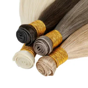 Wholesale Price Virgin Remy Cuticle European Genius Weft Hair Extensions Genius Weft Hair