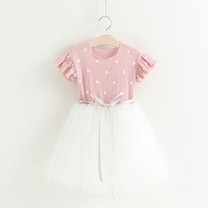 Shopping en ligne en Inde Robe tutu d'été à pois pour bébés filles - Product Image 2